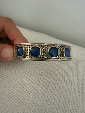 Anna Beck - Blue Quartz Cuff Bracelet